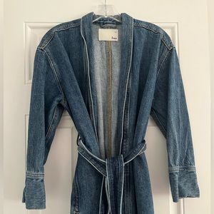 Aritzia denim trench